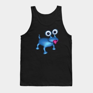 Blue Dog Tank Top